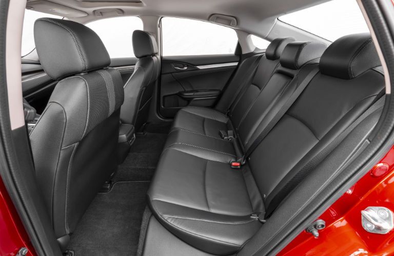 A photo of the rear seats in the 2020 Honda Civic Sedan.