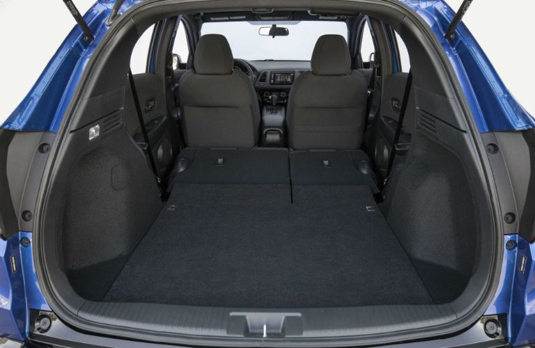 A photo of the maximum cargo volume configuration in the 2020 Honda HR-V.