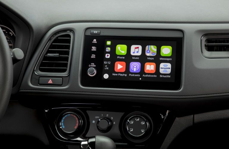 A photo of the touchscreen in the 2021 Honda HR-V.