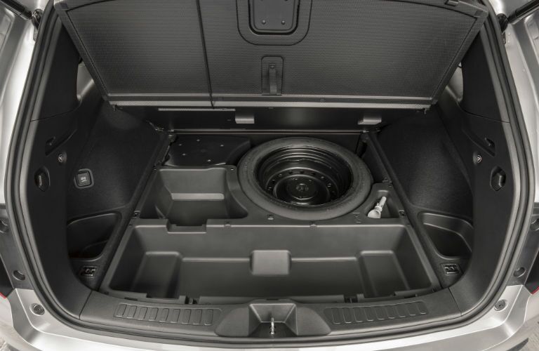 A photo of the under-floor storage compartment in the 2021 Honda Passport.