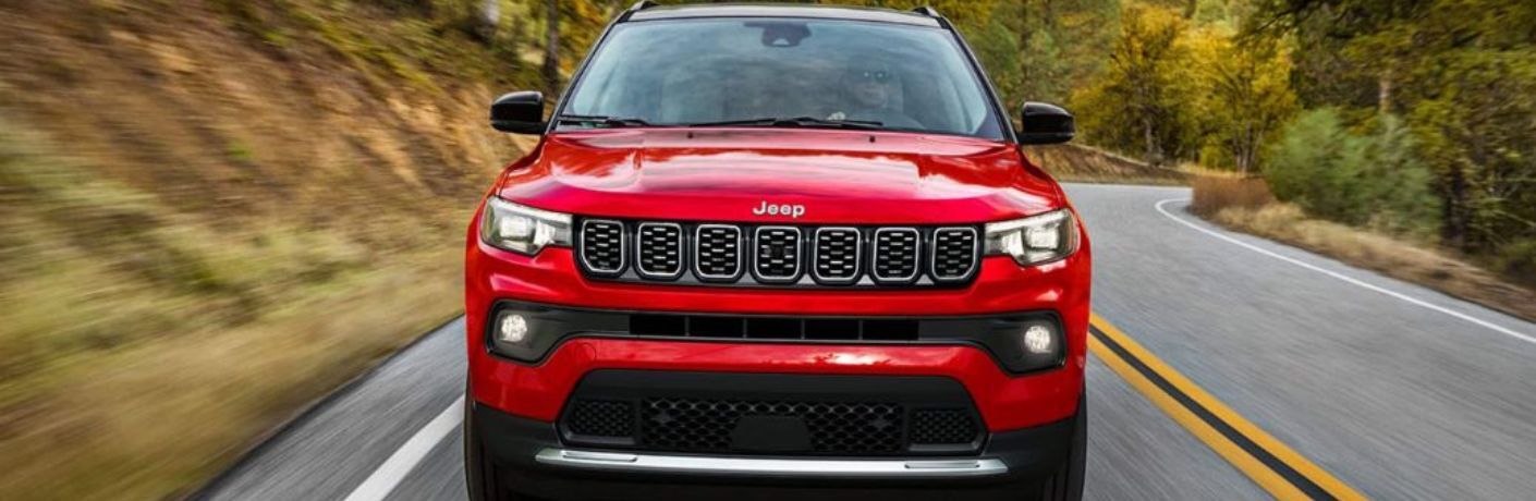 Front view of the 2024 Jeep Compass Front view of the 2024 Jeep Compass
