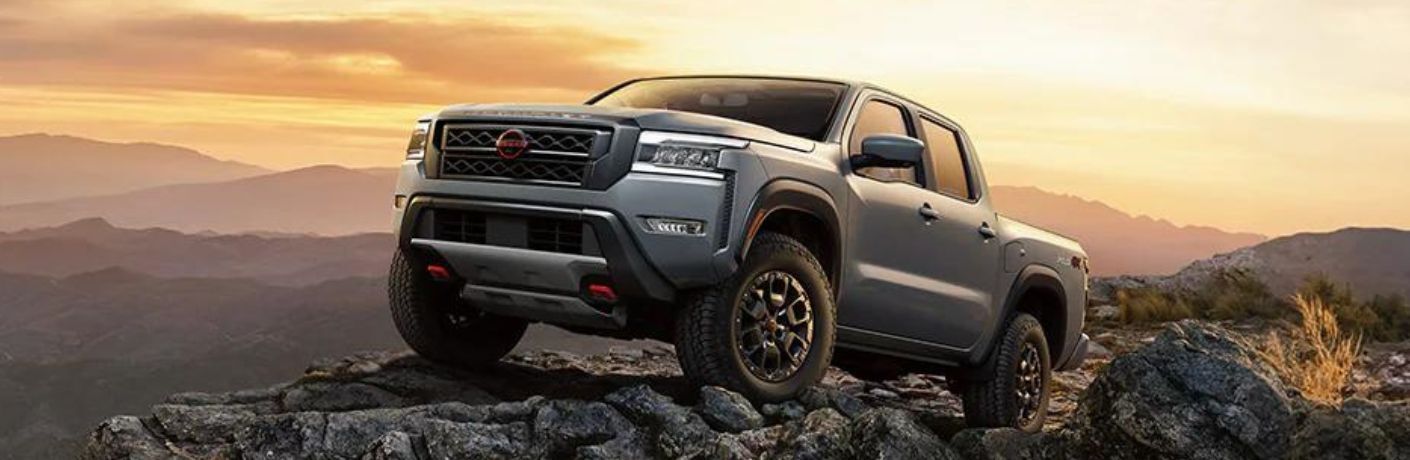 2024 Nissan Frontier front and side view