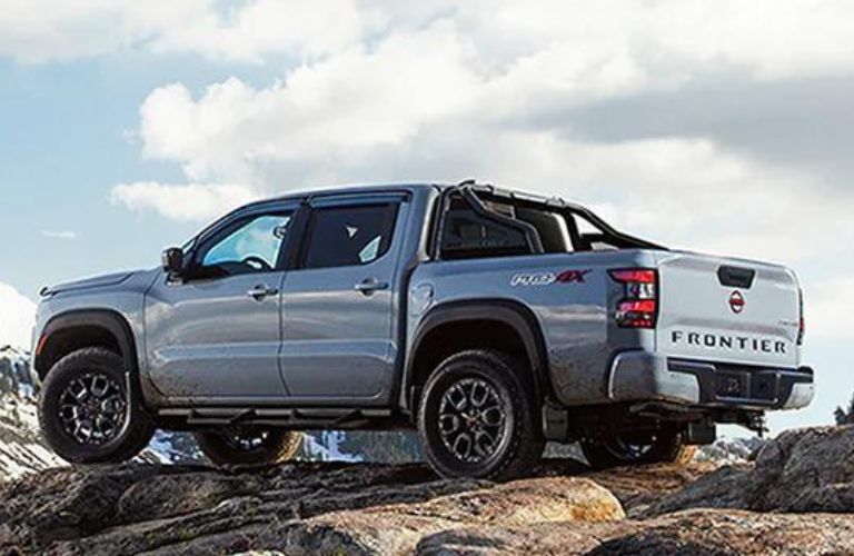 2024 Nissan Frontier side and back view