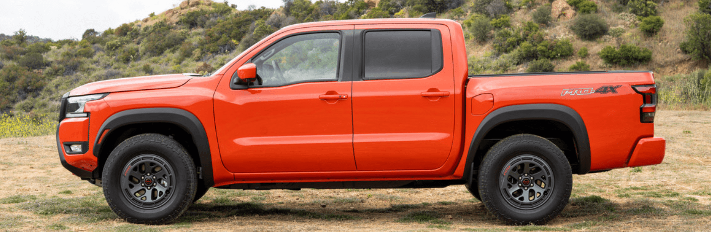 Side view of the 2025 Nissan Frontier Side view of the 2025 Nissan Frontier