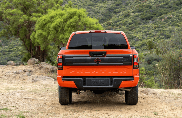 Back view of the 2025 Nissan Frontier