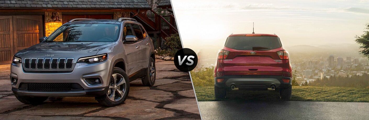 A side-by-side comparison of the 2019 Jeep Cherokee vs. 2019 Ford Escape.