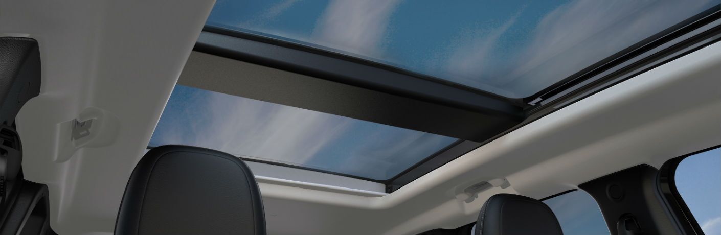 A photo of the sunroof in the 2019 Jeep Renegade.