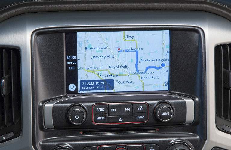 Owners of the 2017 Sierra half ton will have access to several GPS navigation options
