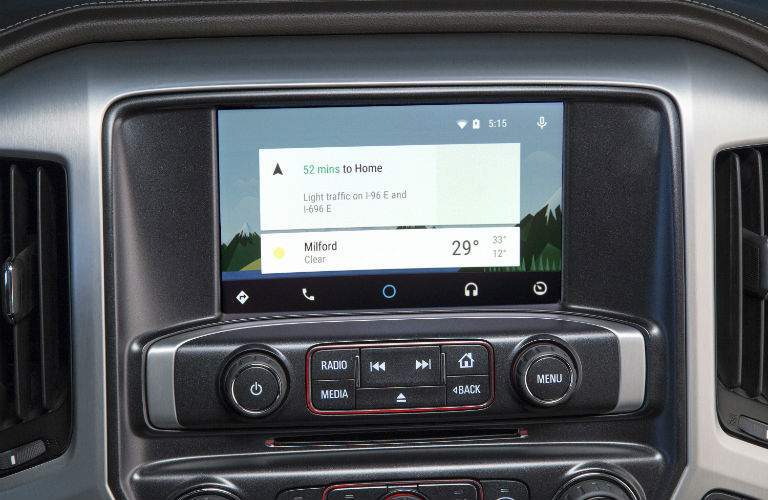 The GMC IntelliLink system is compatible with today's top smartphones and associated applicatoins