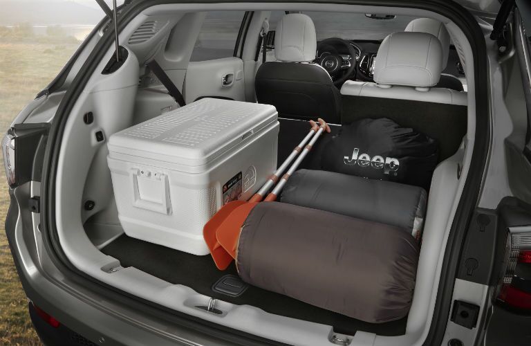 A photo of the maximum cargo configuration in the 2019 Jeep Compass.
