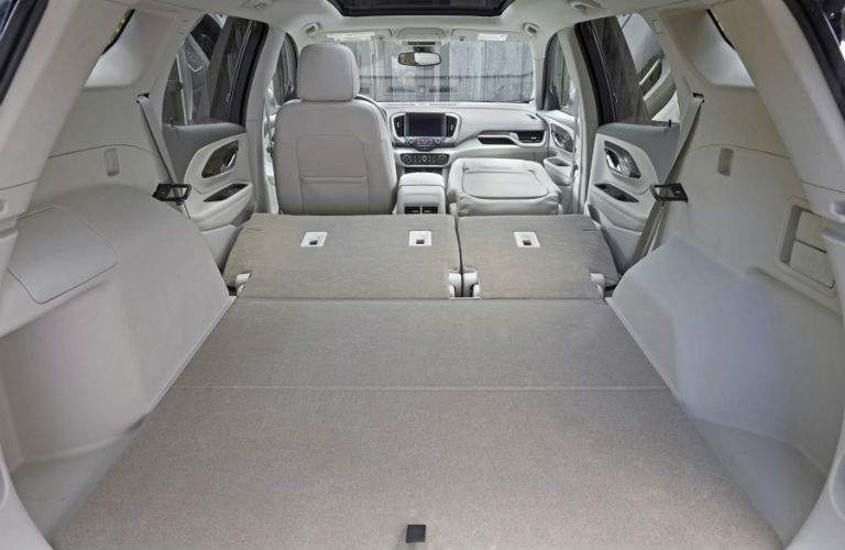 An interior photo showing how much cargo space can be found in the 2018 Terrain.