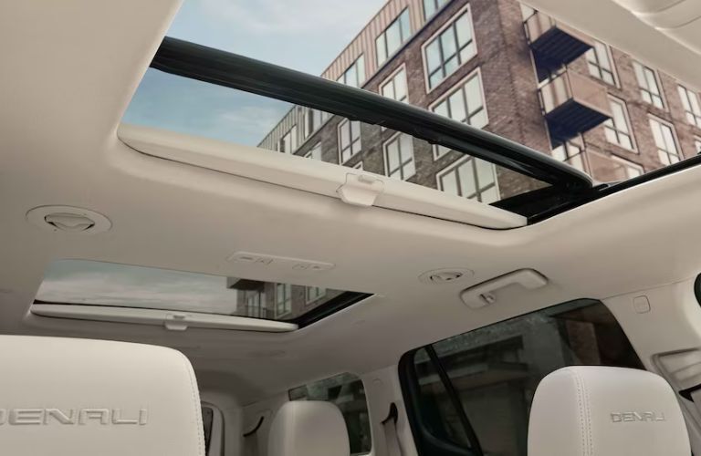 View of the Moonroof on the New GMC Acadia