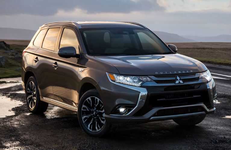 2018 Mitsubishi Outlander PHEV parked in mud