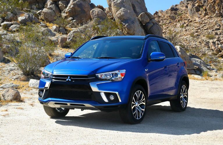 2018 Mitsubishi Outlander Sport parked in a desert