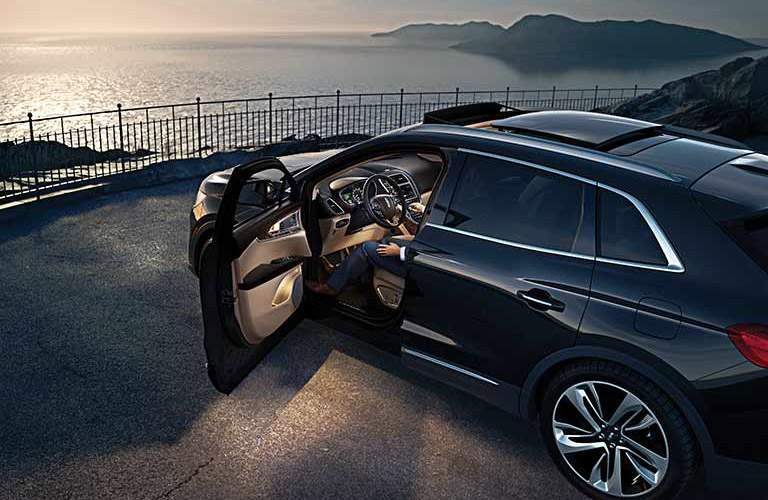 2017 Lincoln MKX Black Exterior Side View Driver Side Door Open