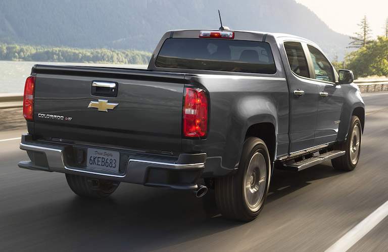 2018 Chevy Colorado driving down highway