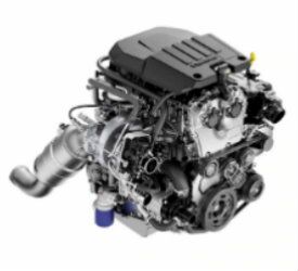 View of the 2.7L Turbo Engine of a 2019 Chevrolet Silverado 1500