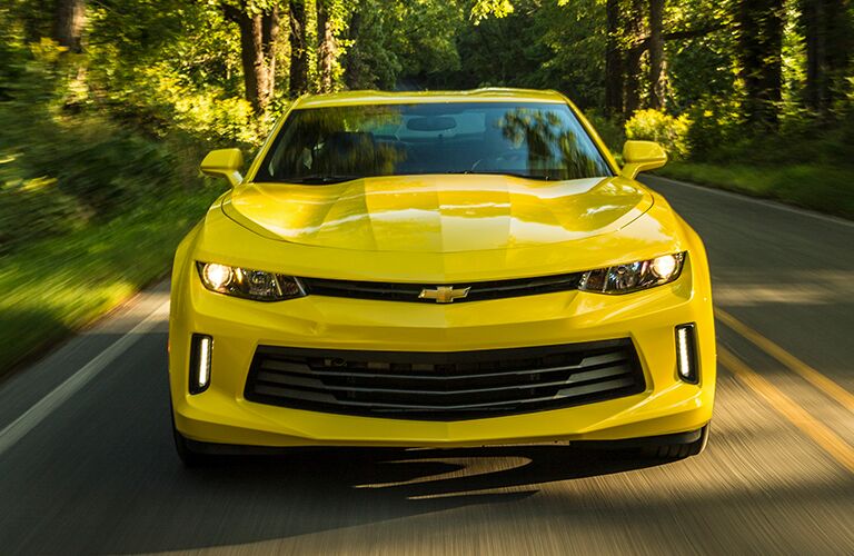 2018 Chevrolet Camaro driving on road.