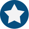 white star on blue