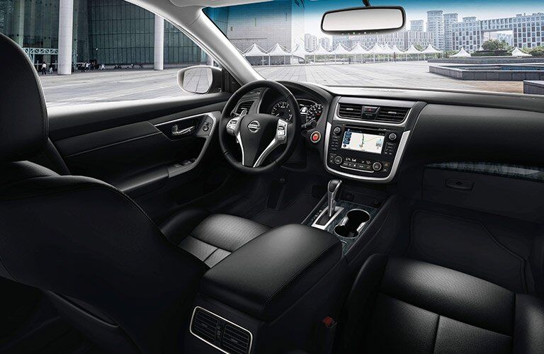 2017 Nissan Altima Black interior Front Cabin
