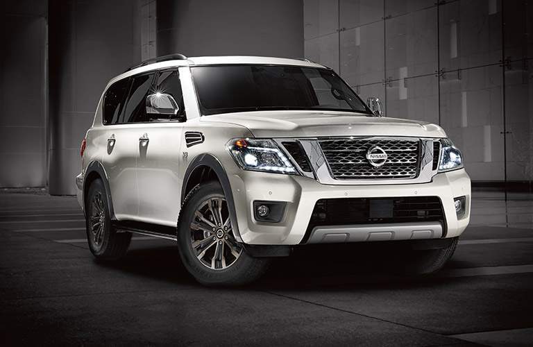 2017 Nissan Armada Front White Exterior