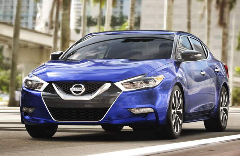 2017 Nissan Maxima Blue Exterior Front View