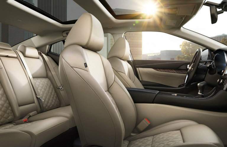 2017 Nissan Maxima Beige Interior Front Cabin Side View