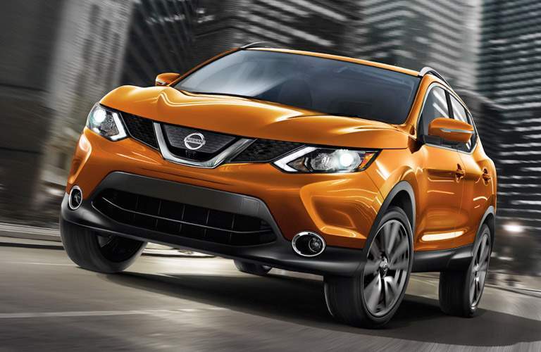 2017 Nissan Rogue Sport Front View of Orange Exterior