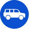 SUV icon in blue
