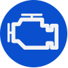 Engine Icon in blue