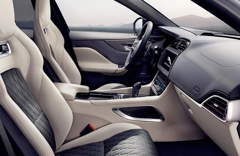 2020 Jaguar F-Pace interior front view