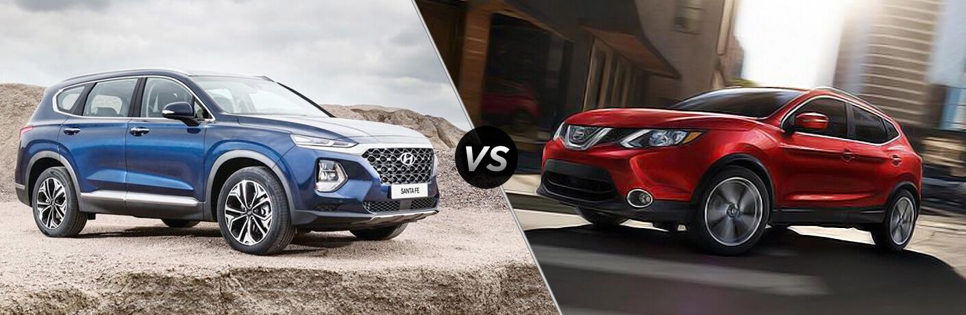 Nissan Rogue Vs Hyundai Santa Fe >> 2019 Hyundai Santa Fe Vs 2019 Nissan Rogue Sport Nissan Rogue Vs Hyundai Santa Fe >> 2019 Hyundai Santa Fe Vs 2019 Nissan Rogue Sport