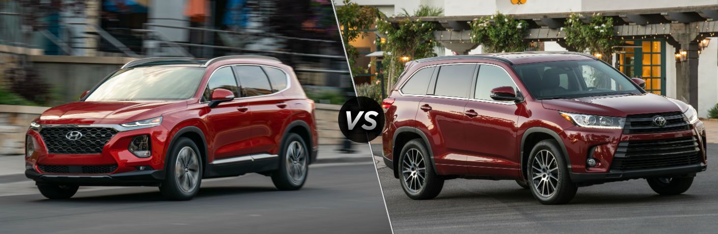 Santa Fe Toyota >> 2019 Hyundai Santa Fe Vs 2019 Toyota Highlander Santa Fe Toyota >> 2019 Hyundai Santa Fe Vs 2019 Toyota Highlander