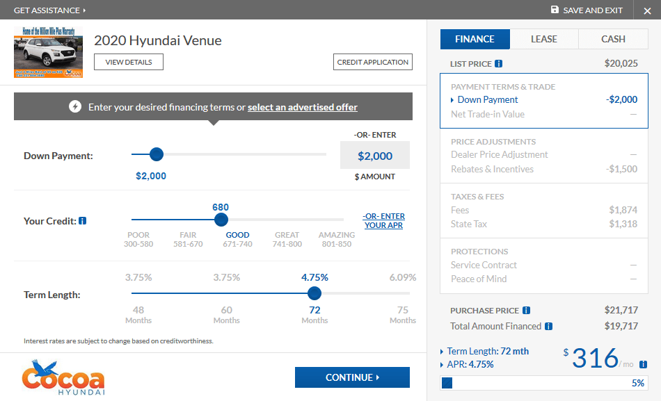 Cocoa Express Purchase Tool Screenshot