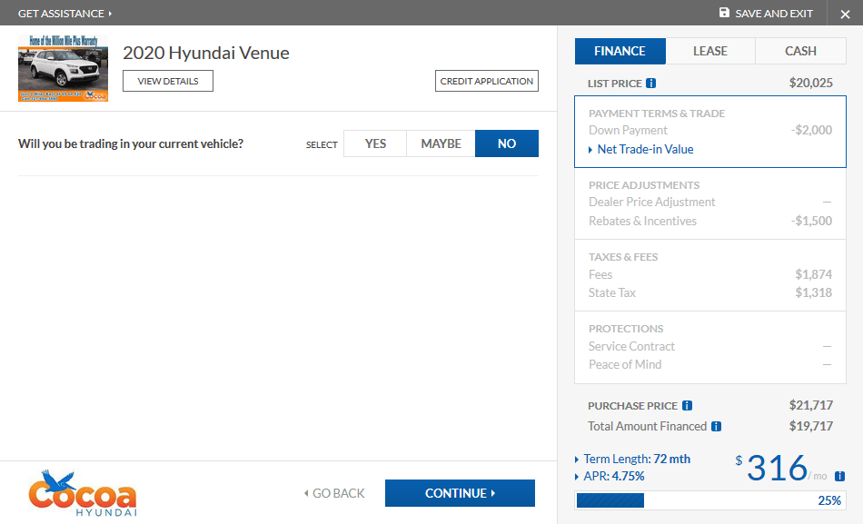 Cocoa Express Purchase Tool Screenshot