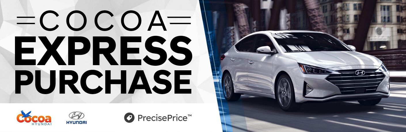 Cocoa Express Purchase with Logos and Hyundai Vehicle