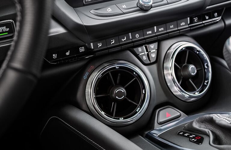 Chevy Camaro front interior air vents