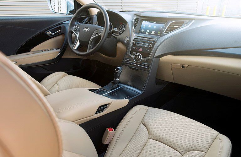 dashboard layout on the hyundai azera