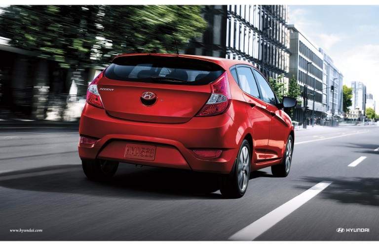 2017 hyundai accent in red