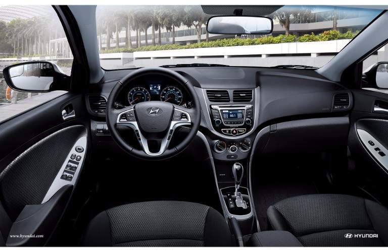 dashboard layout on the 2017 accent