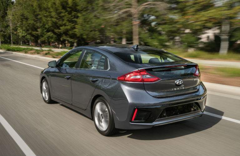 2018 Hyundai Ioniq Hybrid driving on road
