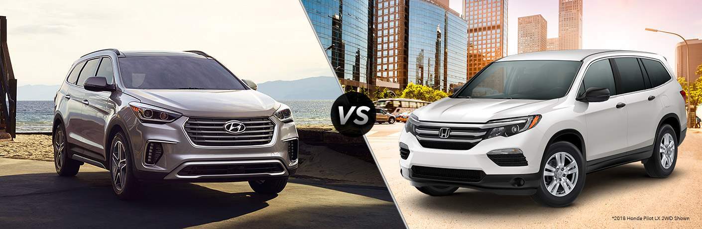 Honda Pilot Vs Hyundai Santa Fe >> 2018 Honda Pilot vs. 2018 Hyundai Santa Fe | Palm Bay FL | Melbourne Honda Pilot Vs Hyundai Santa Fe >> 2018 Honda Pilot vs. 2018 Hyundai Santa Fe | Palm Bay FL | Melbourne