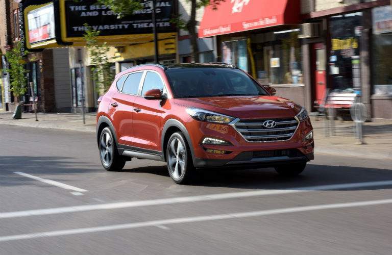 2018 Hyundai Tucson driving on road