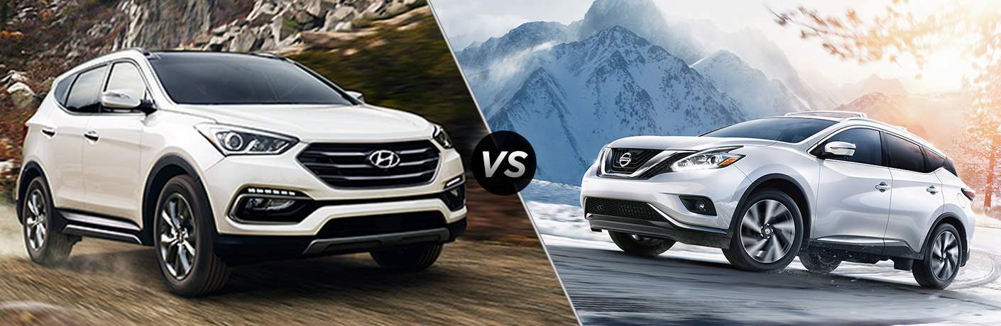 2017 Nissan Murano Vs 2018 Hyundai Santa Fe Sport Palm Bay Fl 2018 Hyundai Santa Fe Sport Vs 2017 Nissan Murano