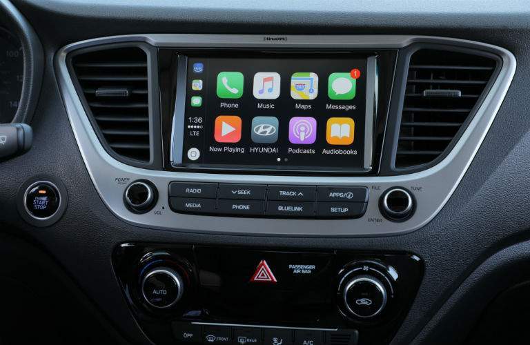 2018 Hyundai Accent dashboard features