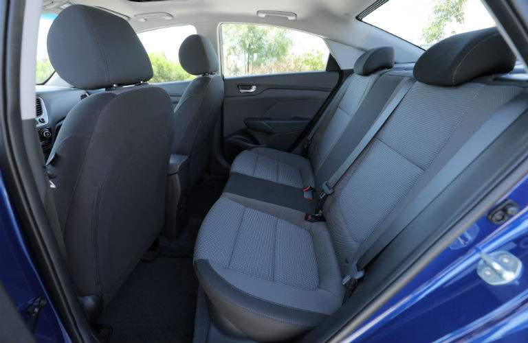 2018 Hyundai Accent rear passenger seats