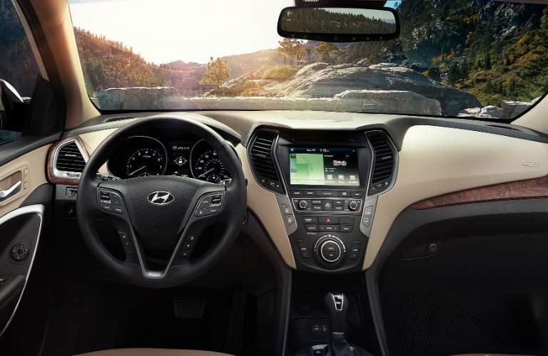 2018 Hyundai Santa Fe Sport with touchscreen navigation