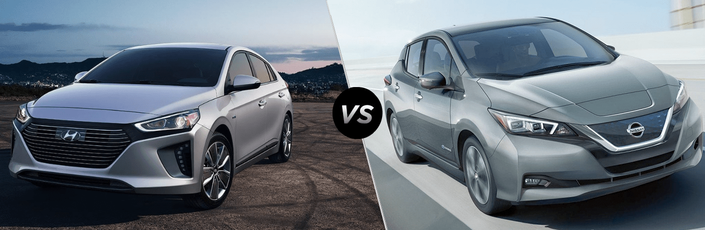 2019 Hyundai Ioniq Hybrid Vs Nissan Leaf