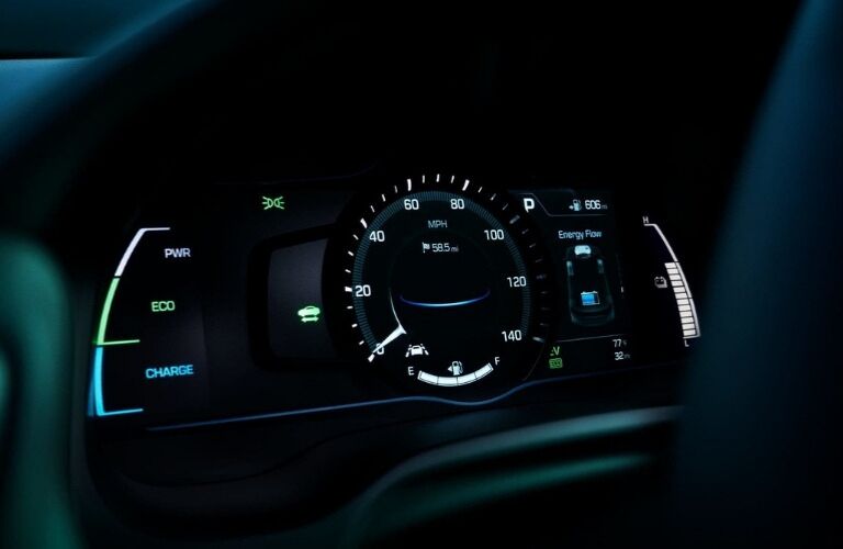 Gauges in 2019 Hyundai Ioniq Hybrid