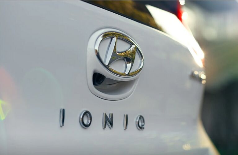 Rear decal on 2019 Hyundai Ioniq Hybrid